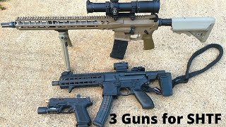 3 Firearms for SHTF