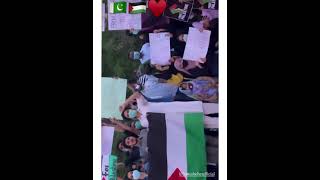 Pawri girl Dananeer and hania amir protesting against Isr4el