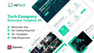 How to Create a Tech Company Website Using Elementor FREE