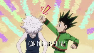 Gon punches Killua (revenge) - Hunter x Hunter funny moment #anime #funny