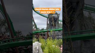 Mandrill Mayhem 😱 the dangerous JUMANJI ride in Chessington London #short #rollercoaster