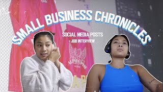 making social media posts for my small business! + grwm for a job interview! | SISTERHOODIES