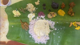 EATING ONAM SATHYA FOON IN DUBAI| HAPPT ONAM