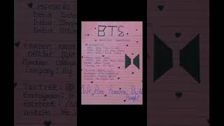 BTS Journal 💟/This is for you Army 💜#bts #btsarmyshorts #btsjournal #btsshorts