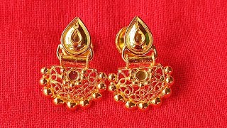 Gold ear rings for daily use