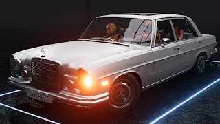 MERCEDES-BENZ 300 SEL: Необычный краш-тест с манекенами в BeamNG.drive