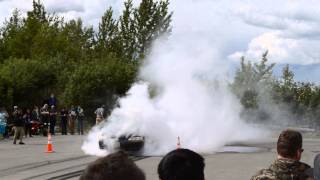 Big Honda Accord Burnout