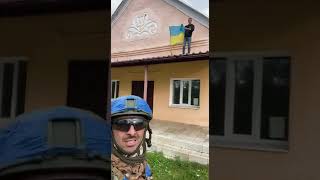 Украинский флаг над Боровской Андреевкой Херсонской области