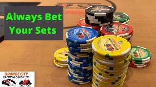 BETTING A SET WITH A FOUR LINER ON BOARD - Kyle Fischl Poker Vlog Ep 81