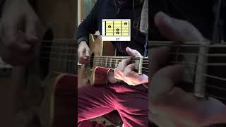 Try this Fingerstyle progression in C major, guitar #shorts