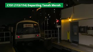 [Cause Of Retirement Due To Bird Strike???][SMRT] C151 (113/114) departing Tanah Merah