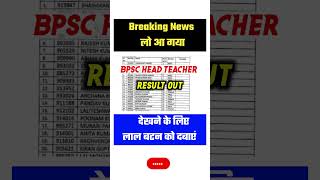 🔴BPSC Headmaster Result 2024🔥 How To Check BPSC Headmaster Result 2024 🔥 BPSC Headmaster cut off