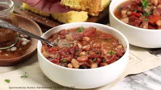 Slow Cooker Ham & Bean Soup