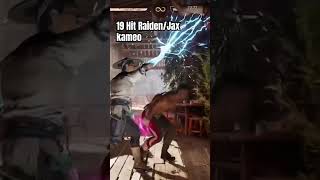 Raiden combos Jax electromagnetic storm Kameo 19 Hit combo #mk #short #shorts Mortal Kombat 1