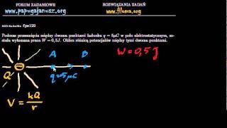 fpe129 - Praca, różnica potencjałów - Zadanie z fizyki - filoma.org