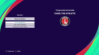 Charlton Athletic v Everton, Jornada 38, Temporada 65-66, PES 2021 nivel leyenda