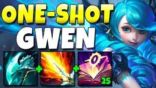 MAX ONE-SHOT GWEN IS SUPER BUSTED LOL (One-Shot EVERYONE) - League of Legends