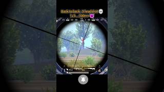 Back to back 3 headshot 💀300m+ 1v3' sniper 😈PUBG BGMI #shorts #short #viral #sniper #trending #pubg