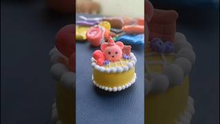 Cute Dolly  Cake For Kids #diy #clayart #claycake #craft #claycraft #clayartcreations #cake #shorts