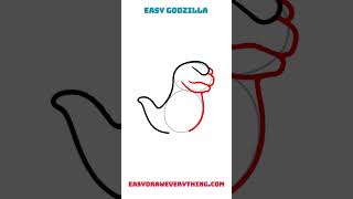 Easy godzilla drawing