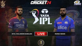 RCB vs MI IPL T20 Match | Cricket 24 New Update - narenSKgamer #shorts #shortsfeed