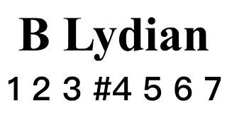 B Lydian mode backing track #LBT03B