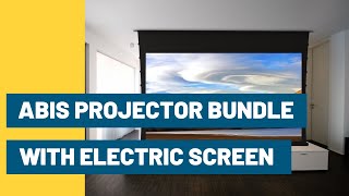 ABIS All in One Projector Bundle with Electric Screen