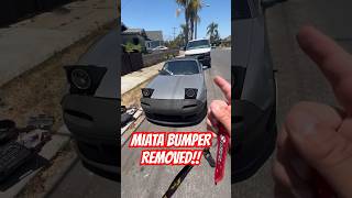 MATA BUMPER RIPPED OFF?#kbd#kbdbumper #miata #bumperremoval#cars #idm #cartutorial #m×5