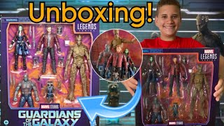 Unboxing Marvel Legends Guardians Of The Galaxy 5 pack