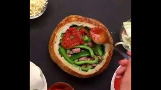 Bola de pizza de pan