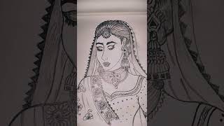 Beautiful women drawing 😍#shortvideo #art #pencildrawing #viral