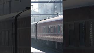 Steam train flies through Footscray station Melbourne! #metallica #entersandman #music #steamtrain