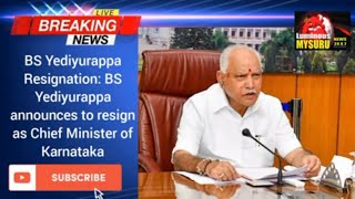 BS Yediyurappa Resignation: BS Yediyurappa Updates