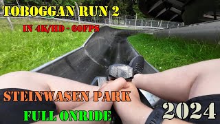 Toboggan run 2 [Onride] Steinwasen-Park 2024 (4K-HD / 60FPS)