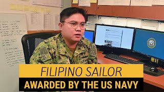 FILIPINO SAILOR awarded by the US NAVY