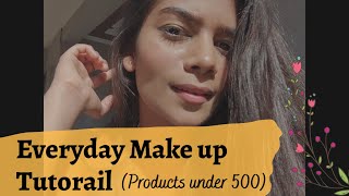 Everyday Make up Look in 5 minutes! Appropriate for College goings | Vratika Gupta