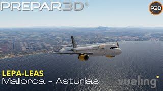 [P3D V5.1 l FsLabs A320SL l Palma De Mallorca- Asturias l VATSIM Fullflight