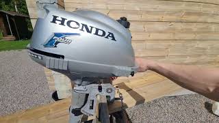 Honda 2.3 outboard motor running dry. spring start.