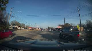 lady stops in middle of road to make left hand turn (Tyler,TX)