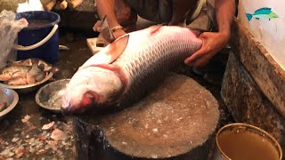 Big Rohu Fish Cutting & Chopping-  Fish Cutting Skills In Bangladesh Market