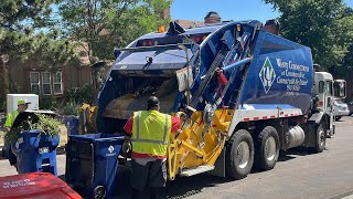 Pete 520 McNeilus Rear Loader Garbage Truck on Heavy Apartment Trash