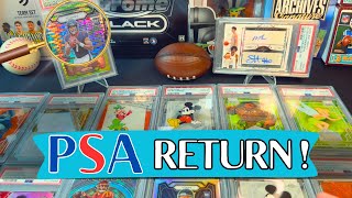 $3000 20 Card PSA RETURN! 🎉 | Our Very First PSA Return! | Disney | Football | Baseball | Basketball