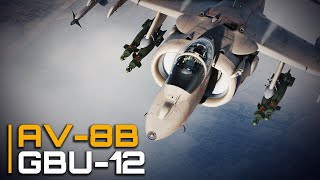 DCS AV8B Tutorial | How to use Laser Guided Bombs (GBU12)