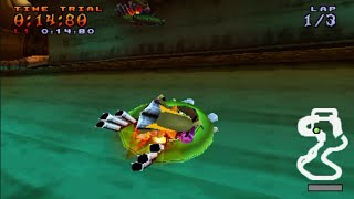 Crash Team Racing - Oxide time trial (Sewer Speedway)