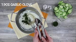 Trout Filets with Creamy Cucumber Salad