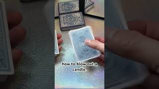 Magically blow out a candle #viral_video #easycardtricks #playingcards