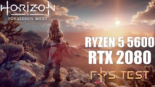 R5 5600 & RTX 2080 - Horizon Forbidden West - All Settings FPS Test