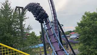 Six Flags New England Batman the Dark Knight Off-Ride Footage (No Copyright)