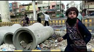 TLP SUPPORTER DHARNA  IN LAHORE FOR SAAD HUSSAIN RIZVI