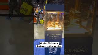 Golden Air Jordan Sculpture at ComplexCon #airjordan #sculpture #gold